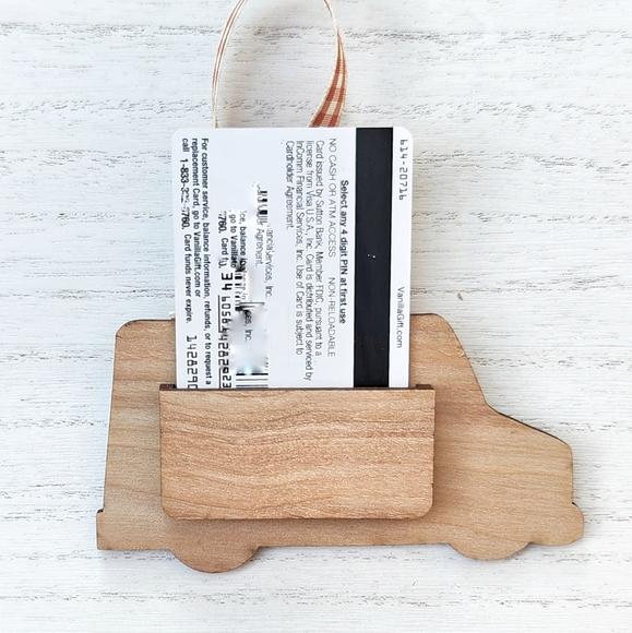 UPS DELIVERY PERSON GIFT IDEA!!! Laser Cut & Engraved Gift Card Ornament - Picture 6 of 8